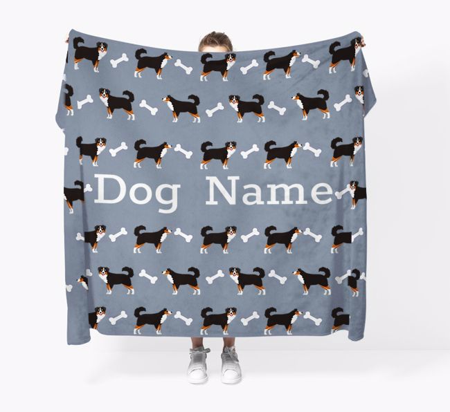 'Bone Pattern' - Personalized {breedFullName} Blanket